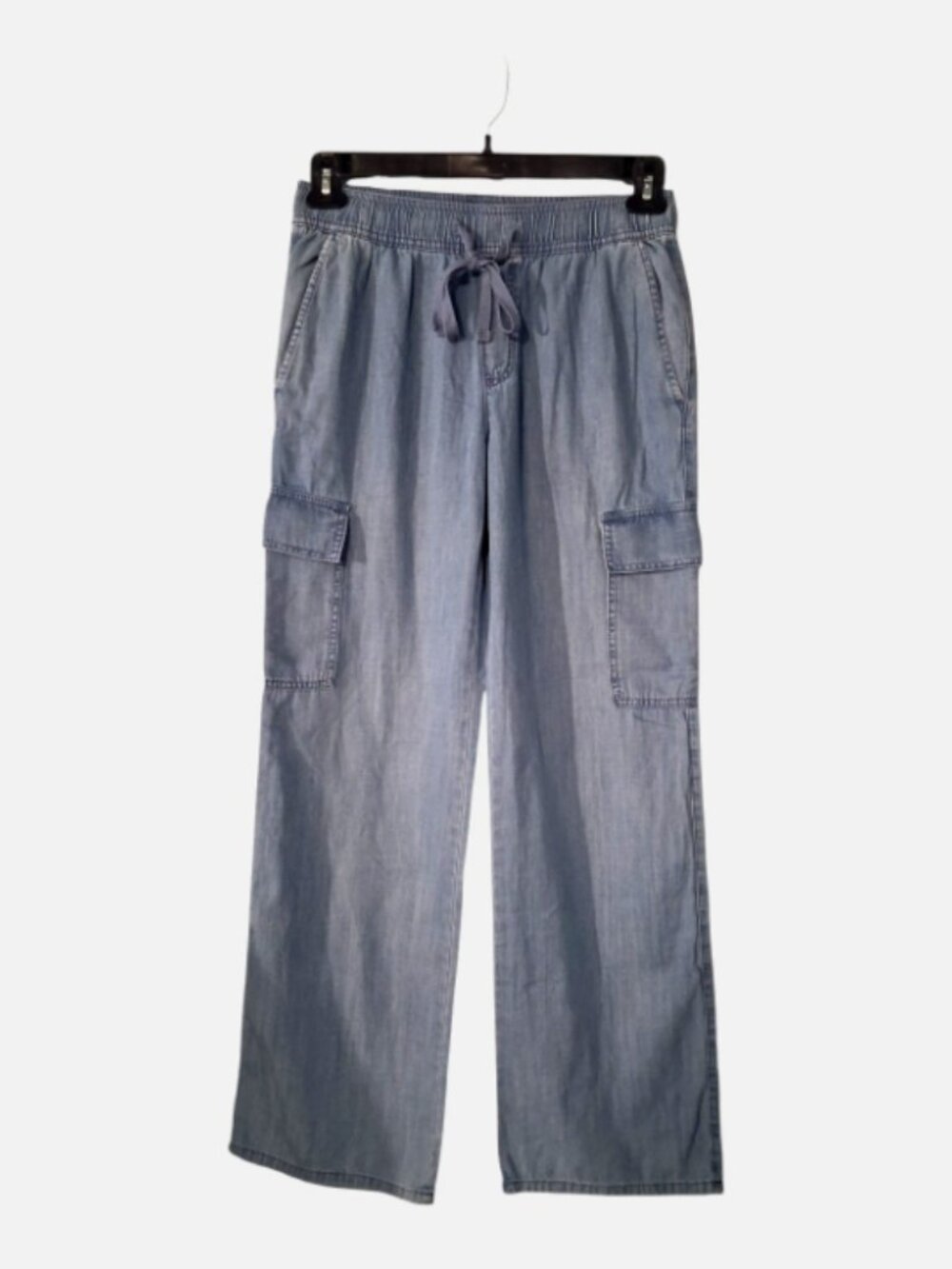 Social Standard By Sanctuary Cargo Pants Womens XS Blue Chambray Pockets